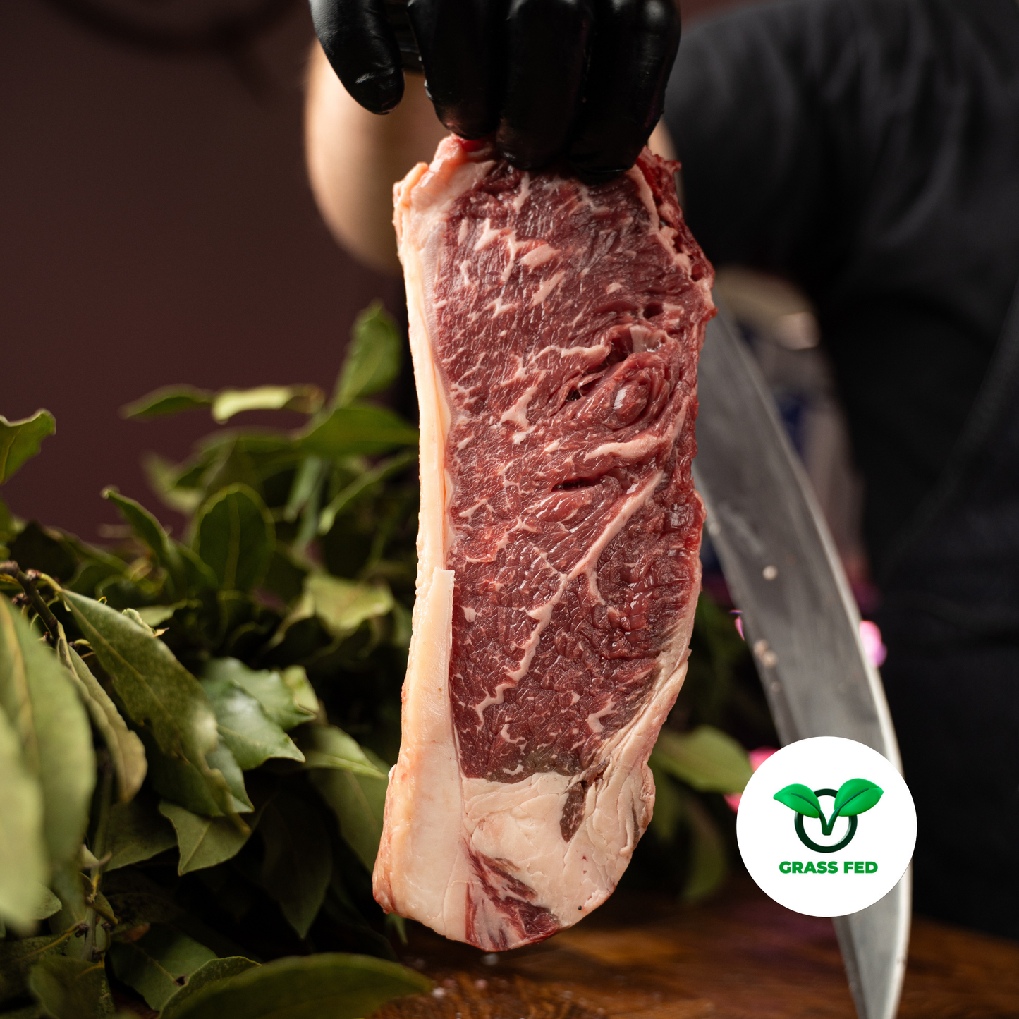 Striploin Black Angus (Grass Fed)